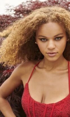 Long Formal Dress 11011 By Faviana -SIMPLY DRESS SALE 11011 Ruby CloseUp