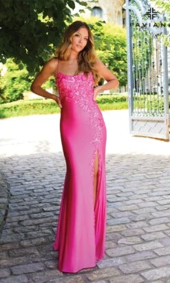 Long Formal Dress 11017 By Faviana 23 Long Formal Dress 11017 By Faviana -SIMPLY DRESS SALE 11017 BUBBLEGUM FRONT long prom dress