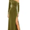 Mac Duggal Long Formal Dress 12489 -SIMPLY DRESS SALE 12489 Olive AB