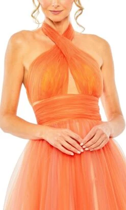 Mac Duggal Long Formal Dress 20554 -SIMPLY DRESS SALE 20554 Orange CL