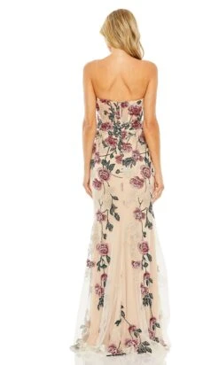 Mac Duggal Long Formal Dress 20581 -SIMPLY DRESS SALE 20581 NudeMulti BK