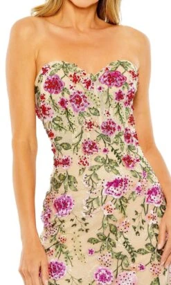 Mac Duggal Long Formal Dress 20652 -SIMPLY DRESS SALE 20652 PinkMulti CL