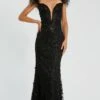 Mac Duggal Long Formal Dress 20889 -SIMPLY DRESS SALE 20889 Black AB