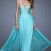 Long La Femme Gown 20921 -SIMPLY DRESS SALE 20921CaribbeanGreen F