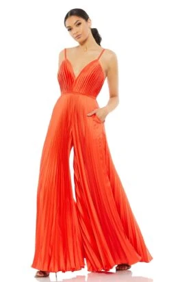Mac Duggal Long Formal Jumpsuit 26319 -SIMPLY DRESS SALE 26319 Tangerine AB