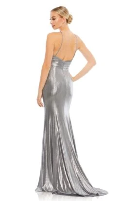 Mac Duggal Long Formal Dress 26408 -SIMPLY DRESS SALE 26408 Silver BK