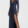 Mac Duggal Long Formal Dress 26490 -SIMPLY DRESS SALE 26490 Midnight AB