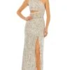 Mac Duggal Long Formal Dress 26973 -SIMPLY DRESS SALE 26973 Nude AB
