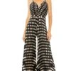 Mac Duggal Long Formal Jumpsuit 27145 -SIMPLY DRESS SALE 27145 BlackMulti AB