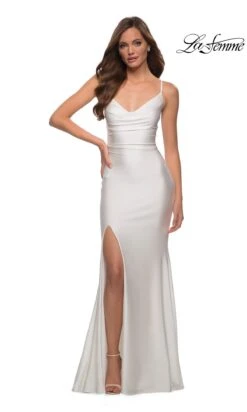 La Femme 28518 Formal Prom Dress -SIMPLY DRESS SALE 28518 White F2