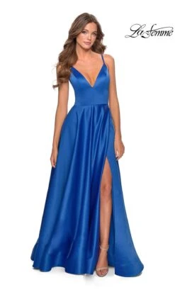 La Femme 28628 Formal Prom Dress -SIMPLY DRESS SALE 28628 RoyalBlue F