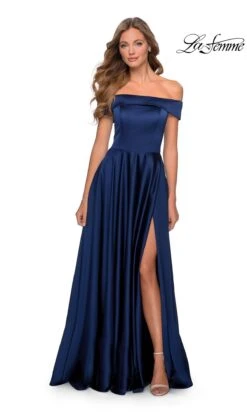 La Femme 28978 Formal Prom Dress -SIMPLY DRESS SALE 28978 Navy F