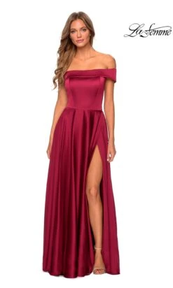 La Femme 28978 Formal Prom Dress -SIMPLY DRESS SALE 28978 Wine F