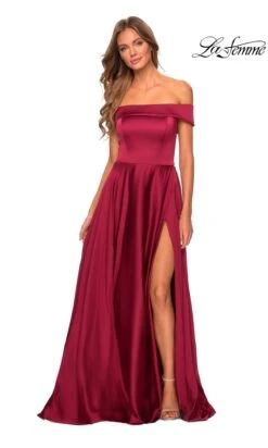 La Femme 28978 Formal Prom Dress -SIMPLY DRESS SALE 28978 Wine F2