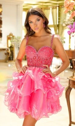 Ava Presley Short Party Dress 29179 24 Ava Presley Short Party Dress 29179 -SIMPLY DRESS SALE 29179 WATERMELON 0074 1