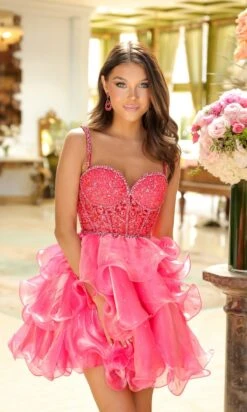 Ava Presley Short Party Dress 29179 36 Ava Presley Short Party Dress 29179 -SIMPLY DRESS SALE 29179WATERMELON0012