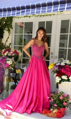 Ava Presley Long Formal Dress 29521 -SIMPLY DRESS SALE 29521HOTPINK0140