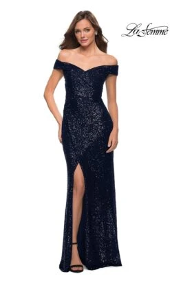 La Femme 29831 Formal Prom Dress 14 La Femme 29831 Formal Prom Dress -SIMPLY DRESS SALE 29831 Navy F