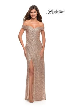 La Femme 29831 Formal Prom Dress 15 La Femme 29831 Formal Prom Dress -SIMPLY DRESS SALE 29831 RoseGold F