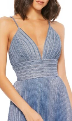 Mac Duggal Long Formal Dress 30725 -SIMPLY DRESS SALE 30725 RoyalSilver CL