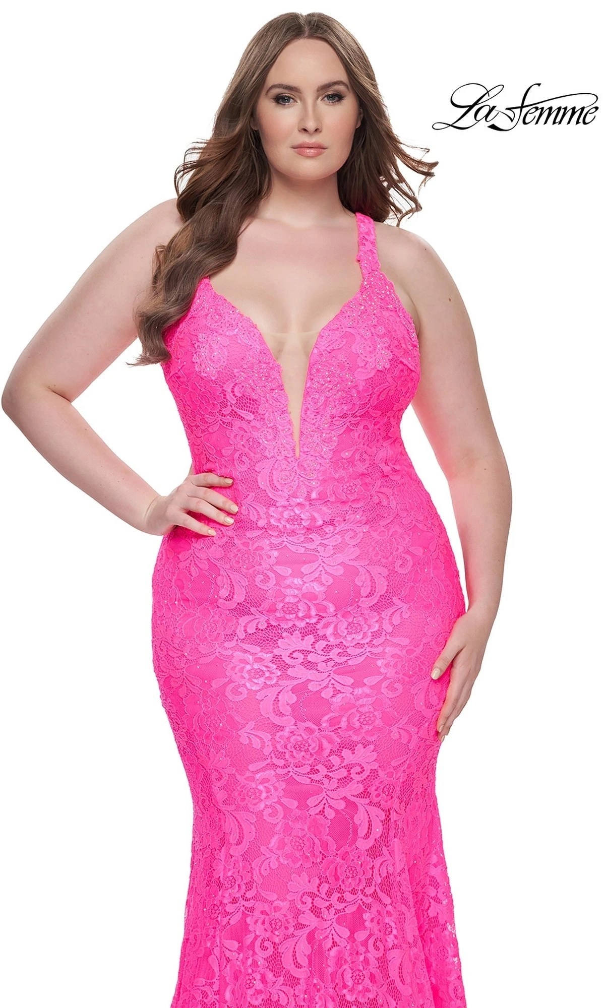 La Femme 31118 Plus-Size Formal Prom Dress 7 La Femme 31118 Plus-Size Formal Prom Dress - Image 5