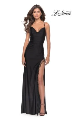 La Femme 31326 Formal Prom Dress -SIMPLY DRESS SALE 31326 Black F2