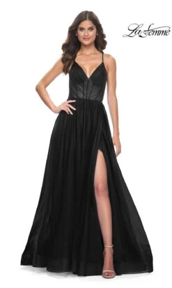 La Femme 31457 Formal Prom Dress -SIMPLY DRESS SALE 31457 Black F