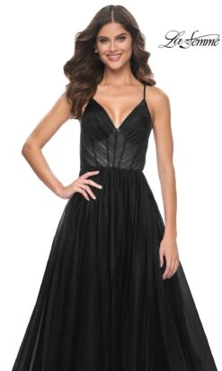 La Femme 31457 Formal Prom Dress -SIMPLY DRESS SALE 31457 Black F4