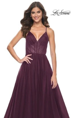 La Femme 31457 Formal Prom Dress -SIMPLY DRESS SALE 31457 DarkBerry F4