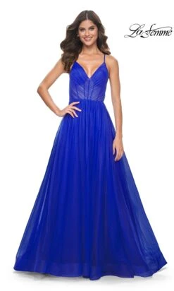 La Femme 31457 Formal Prom Dress -SIMPLY DRESS SALE 31457 RoyalBlue F2