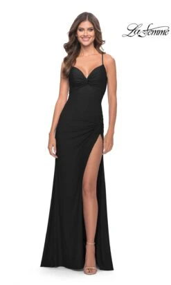 La Femme 31516 Formal Prom Dress -SIMPLY DRESS SALE 31516 Black F