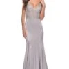 La Femme 31555 Formal Prom Dress -SIMPLY DRESS SALE 31555 Silver F2