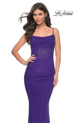 La Femme 31932 Formal Prom Dress 16 La Femme 31932 Formal Prom Dress -SIMPLY DRESS SALE 31932 Indigo F3