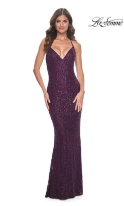 La Femme 31973 Formal Prom Dress -SIMPLY DRESS SALE 31973 DarkBerry F