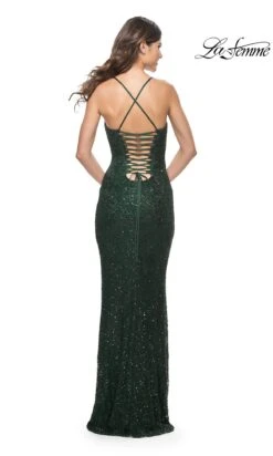 La Femme 31973 Formal Prom Dress -SIMPLY DRESS SALE 31973 DarkEmerald B