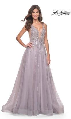 La Femme 31995 Formal Prom Dress -SIMPLY DRESS SALE 31995 DustyMauve F3
