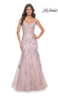 La Femme 32004 Formal Prom Dress -SIMPLY DRESS SALE 32004 Mauve F