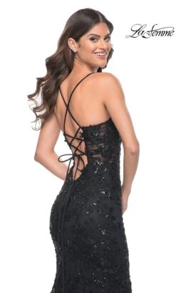 La Femme 32033 Formal Prom Dress -SIMPLY DRESS SALE 32033 Black B2