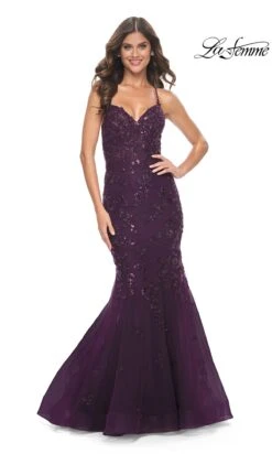 La Femme 32033 Formal Prom Dress -SIMPLY DRESS SALE 32033 DarkBerry F
