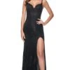 La Femme 32038 Formal Prom Dress -SIMPLY DRESS SALE 32038 Black F