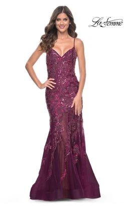 La Femme 32049 Formal Prom Dress 20 La Femme 32049 Formal Prom Dress -SIMPLY DRESS SALE 32049 DarkBerry F