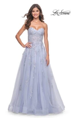 La Femme 32084 Formal Prom Dress 29 La Femme 32084 Formal Prom Dress -SIMPLY DRESS SALE 32084 LightPeriwinkle F2