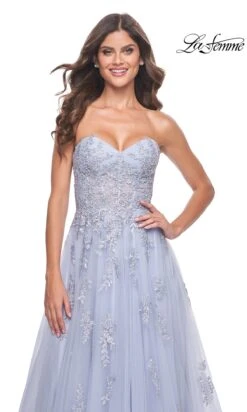 La Femme 32084 Formal Prom Dress 30 La Femme 32084 Formal Prom Dress -SIMPLY DRESS SALE 32084 LightPeriwinkle F3