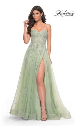 La Femme 32084 Formal Prom Dress 24 La Femme 32084 Formal Prom Dress -SIMPLY DRESS SALE 32084 Sage F