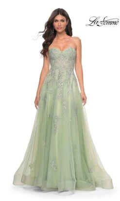 La Femme 32084 Formal Prom Dress 33 La Femme 32084 Formal Prom Dress -SIMPLY DRESS SALE 32084 Sage F2