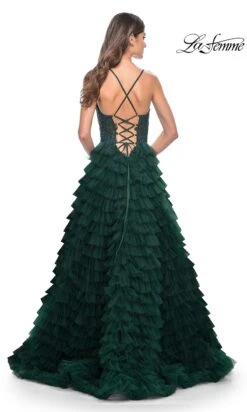 La Femme 32128 Formal Prom Dress 36 La Femme 32128 Formal Prom Dress -SIMPLY DRESS SALE 32128 DarkEmerald B