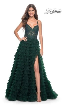 La Femme 32128 Formal Prom Dress 26 La Femme 32128 Formal Prom Dress -SIMPLY DRESS SALE 32128 DarkEmerald F