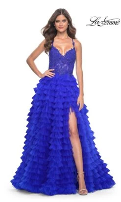 La Femme 32128 Formal Prom Dress 40 La Femme 32128 Formal Prom Dress -SIMPLY DRESS SALE 32128 RoyalBlue F