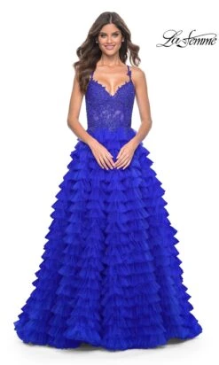 La Femme 32128 Formal Prom Dress 41 La Femme 32128 Formal Prom Dress -SIMPLY DRESS SALE 32128 RoyalBlue F2