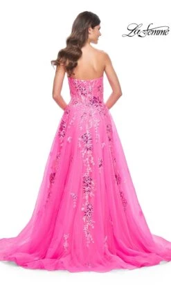 La Femme 32137 Formal Prom Dress -SIMPLY DRESS SALE 32137 NeonPink B